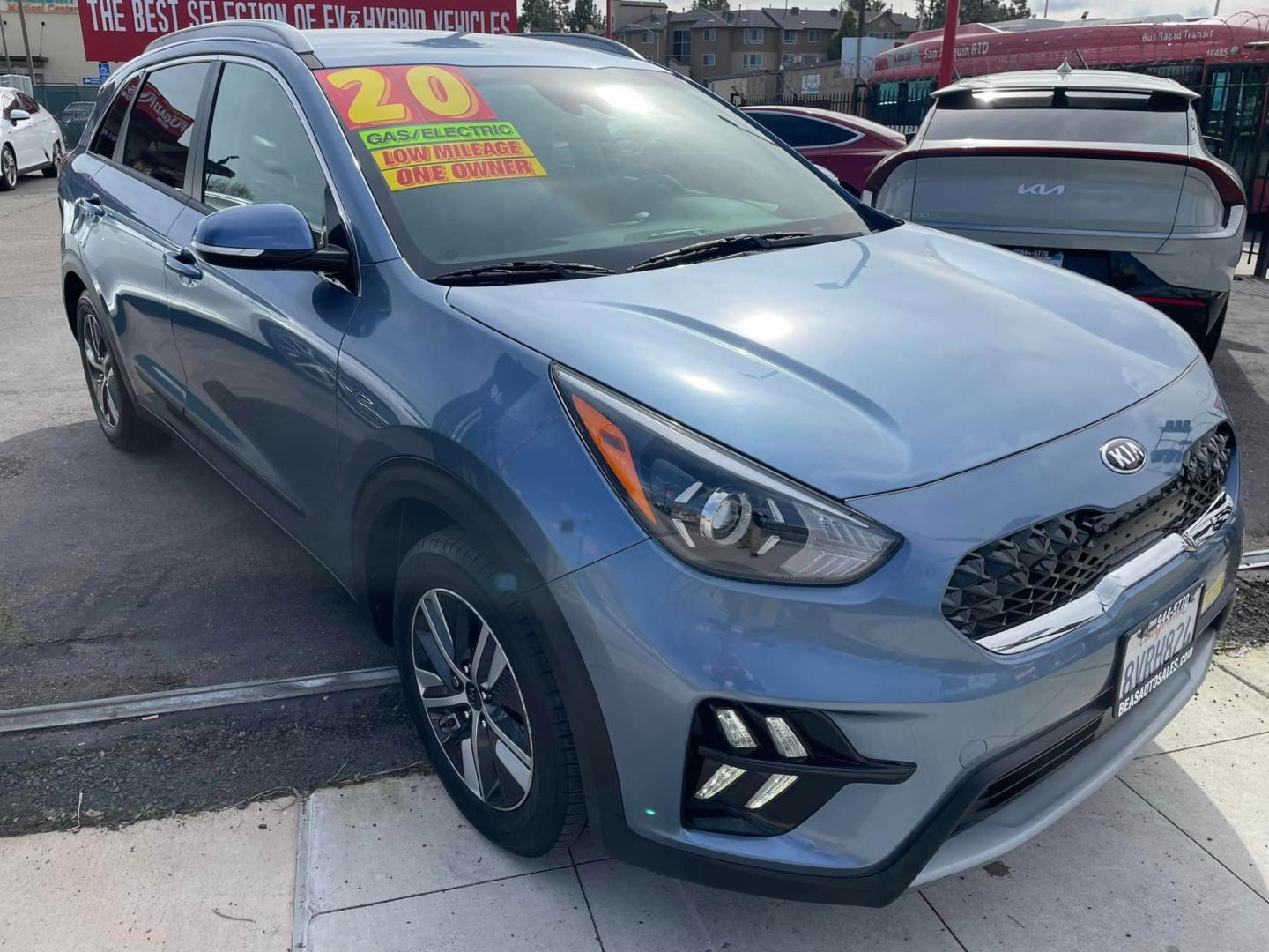 2020 Blue /BLACK Kia Niro Plug In Hybrid (KNDCD3LD7L5) , located at 744 E Miner Ave, Stockton, CA, 95202, (209) 944-5770, 37.956863, -121.282082 - Photo#1